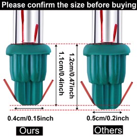 Ruisita Mini Christmas 2.5 Volt Replacement Light Bulbs with Base, 170 Ma, 0.42 Watt for Christmas Trees Decorative Light (120, Clear and Green)