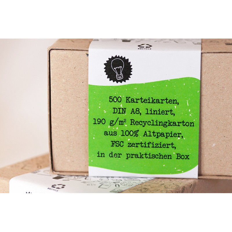 Liamba learning card 500 index cards in practical learning box