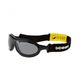 Ocean OCN-12202-0 Floating Sunglasses, ZEISS Lens Specifications, Goggle Shape, UV Protection, Recycled Material, Matte Black (Polarized Smoke Lenses)