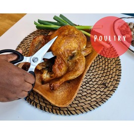 Firm Grip Kitchen Scissor Heavy Duty 4-in-1 Multipurpose Cooking Scissors for Kitchen Use Food Meat Poultry Chicken Pizza