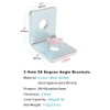 heneng 10 Pcs 2 Hole 90° Fitting for 1-5/8" Strut