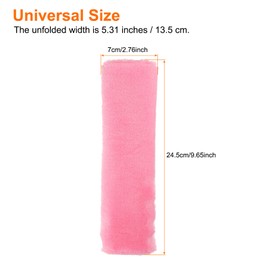 sourcing map 6pcs Car Seat Belt Pad Soft Fiber Seatbelt Shoulder Strap Covers Comfortable Driving Cushion Universal Car Accessories for Car, Pink