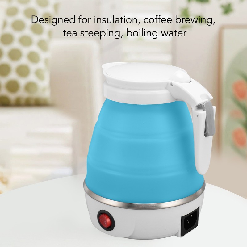 Foldable Electric Kettle Portable 600ml Compact Fast Boiling Hot Water