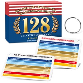 Tarjetas de Ciudadanía 2026 Inglés y Español, US Citizenship Flash Cards