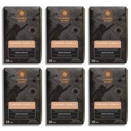 Copper Moon Single Serve Coffee Pods for Keurig K-Cup Brewers, Caramel Vanilla Blend, Medium Roast, 72 Count
