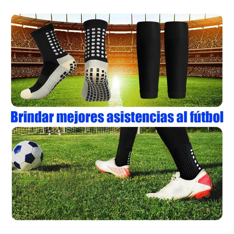 8 Par Calceta Antiderrapantesy Medias Recortadas Para Futbol