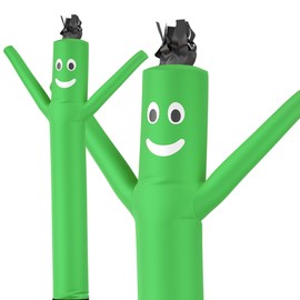 LookOurWay Air Dancers Wacky Waving Inflatable Tube Man Attachment - 7 Feet Tall Advertising Air Dancer Waving Man Inflatable Tube Guy - Blower Not Included - Green