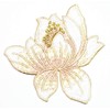 White Lotus Flower Buddhism Guanyin Patch Lotus Flower Blossom Plant