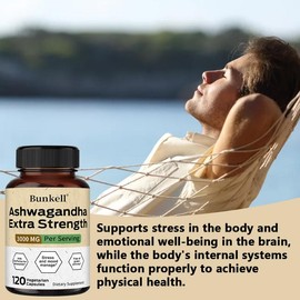 Ashwagandha Health Supplement – 120 Capsules | Supports Mood, Relaxation, Stress Relief, Immunity, Energy, Endurance & Overall Wellness