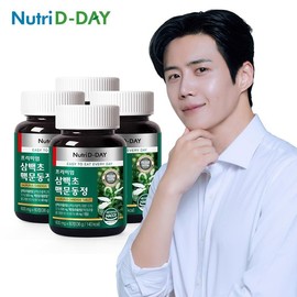 NutriDDay Premium Sambeakcho Maekmundong Tablets x 4 bottles, total 240 tablets / 뉴트리디데이 프리미엄 삼백초 맥문동정 x 4병 총240정