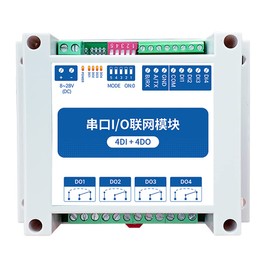 EBYTE ModBus RTU Serial IO Module RS485 Interface 4DI + 4DO 4 Digital Outputs MA01-AXCX4040 Rail Installation 8~28V DC