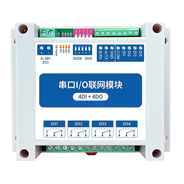 EBYTE ModBus RTU Serial IO Module RS485 Interface 4DI +