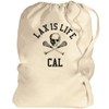 FUNNYSHIRTS.ORG Lax Is Life Cal College Student: Canvas Laundry Bag