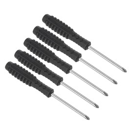 TOP-VIGOR 5pcs Mini Phillips Screwdriver 3mm Cross Head 99mm Length, Small Precision Screwdrivers with Non-Slip Handle for Electronics, Glasses, Watch, Computer and Small Appliance Repair