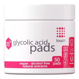 Touch 20 % De Ácido Glicólico Exfoliante Y Toallitas Faciales