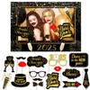 HOWAF Happy New Year Photo Booth Props With Frame, 2025
