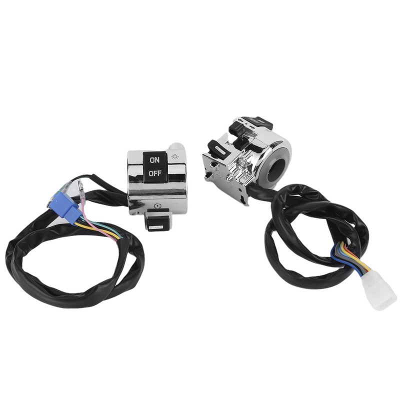 Motorcycle Handlebar Switch Assembly, Universal 25mm Handlebar Switch Control Knob