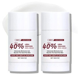 40% Urea Cracked Heel Balm, Deeply Moisturising Hand and Foot Cream Stick, 30g, 2-Pack