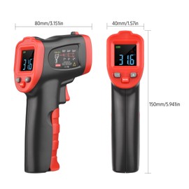 -50℃～600℃ /-58℉～1112℉ Colorful Screen Infrared Thermometer IR Laser Thermometer Handheld Non-Contact Digital Temperature Tester Pyrometer Temperature Gun for Kitchen Cooking BBQ Chocolate Pizza Industrial【Non-Body Use】