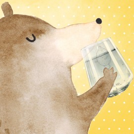 Mr. & Mrs. Panda Drinking glass best friends lemon - gift, animal motifs, animals, drinking glasses, good mood, glasses, missing keywords, design glass