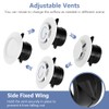 NUTKIT 100mm/ 4 Inch Round Ceiling Vent, Adjustable Air Vent
