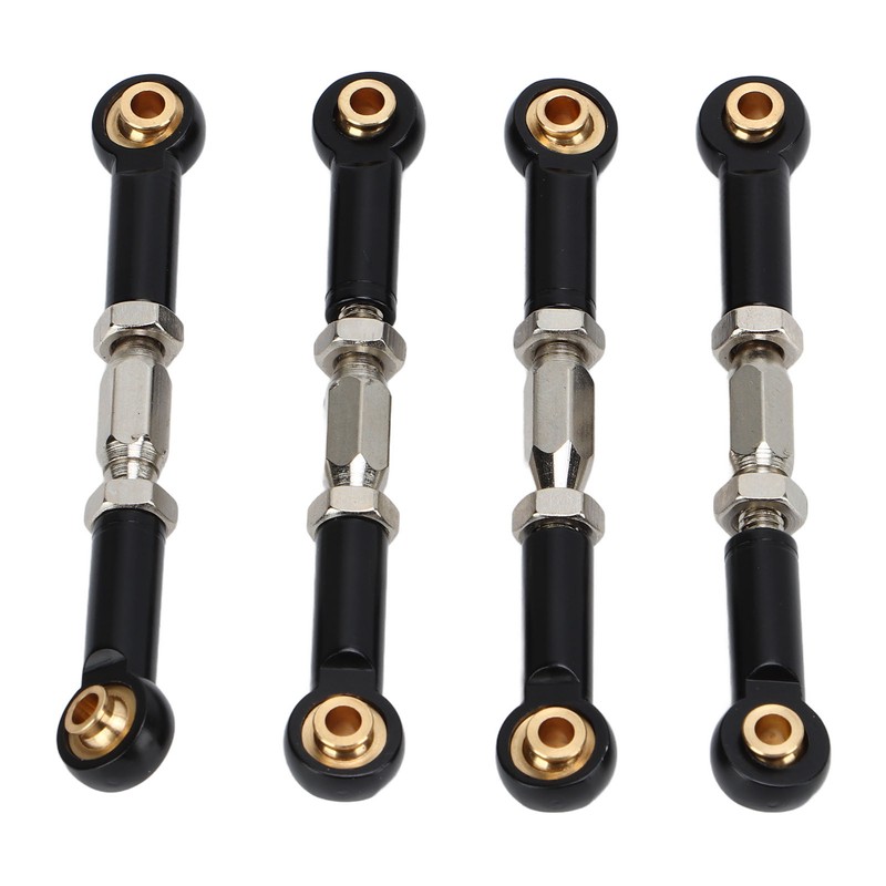 4Pcs RC Car Camber Links Black Aluminium Alloy Reduce Vibration