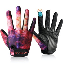 Full Finger Workout Gloves for Women Men - Weight Lifting Gloves with Full Cover Palm Protection & Extra Grip for Gym,Weightlifting,Fitness,Exercise,Training.Cycling.Galaxy-Small