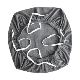 Fenteer Stretch Office Covers Seat Cover Slipcover Desk Seat Cushion Protectors for Computer, Silver Grey