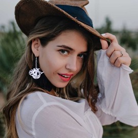 PHALIN Disco Ball Earrings for Women, Western Cowboy Hat Earrings Mirror Ball Earings 60s 70s Outfits Dance Party Costume Accessory Gifts (Style A)