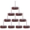 Rocaris 10 Pack Flap Wheel, 120 Grit for Rotary Tools，1/8