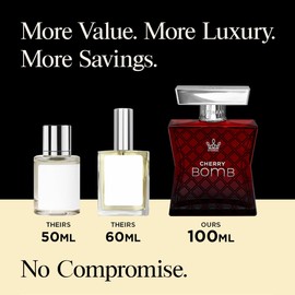 Eternal Fragrance - Eternal Cherry Bomb - Inspired by Lost Luxury Cherry Perfume - 3.4 oz (100ml) - Eau de Parfum - Long-lasting - Vegan - Clean Ingredients - Unisex Perfume - 2000 sprays per bottle