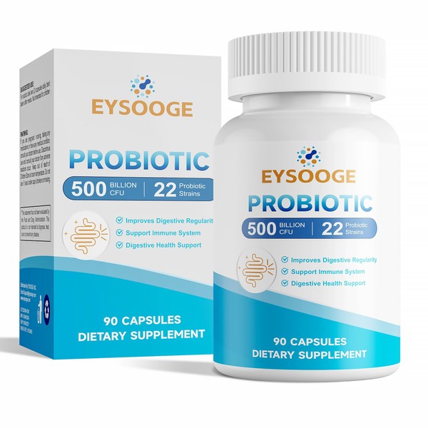 EYSOOGE Probiotics for Women and Men, 500 Billion CFU, 22