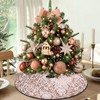 yuboo Mini Rose Gold Tree Skirt, 24 inch Small Sequin