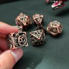 Hollow Metal DND Dice Set Game D and D Dice