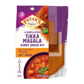 Patak's Tikka Masala 3-Step Sauce Kit (11 oz each, 6-Pack)