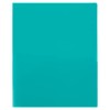 JAM Paper® Heavy Duty Plastic 2-Pocket Folders - Teal Blue