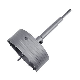 GUICGOC 6 inch / 152mm Concrete Hole Saw with 220mm SDS Plus Shank Connecting Rod,Tungsten Carbide Teeth Cement Hole Saw for Cement Brick Concrete Stone Wall (6 inch (152mm))