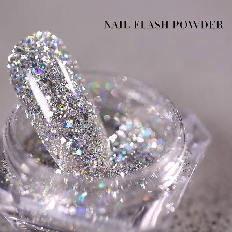 Emumu Mermaid Dust Glitter 12 Colors Dark Color Glitter Hologram
