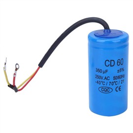 Fafeicy CD60 Start Capacitor, 250V AC 350uf Run Capacitor, 350MFD Engine Start Capacitor, Explosion-proof Design, Refrigerator, Air Conditioner, AC Motor