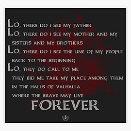 HOF Trading Viking Death Prayer Vinyl Sticker Waterproof Decal Laptop Wall Window Bumper Sticker 5 (HOF-VETERAN-STICKERS-6883)