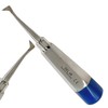 Dental Tooth Extraction Elevator Pick #4R, Angled Tip, Blue Color Handle | Lightweight German Stainless Steel | Autoclave-Safe Dental Tools (1 Piece)