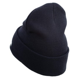 e4Hats.com 82nd Airborne Veteran Embroidered 12 Inch Long Knitted Beanie - Navy OSFM