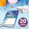 NATURAL BEHAVIOUR 20x Monsters inc Birthday Invitations and Envelopes –