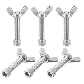 PATIKIL 1-1/4" Bat Pins, 6 Sets 304 Stainless Steel Pottery Pins Fits Any Standard Throwing Wheel Head Ceramic Bat, Pottery System Replacement Pins Tool for Pottery Construction Furniture