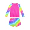 Tziharora Bathing Suits for Girl 9-10 Years Old Rainbow Fish