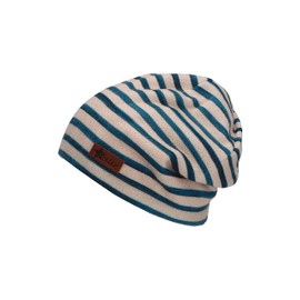 Sterntaler Boys' Slouch Beanie Striped Hat, natural