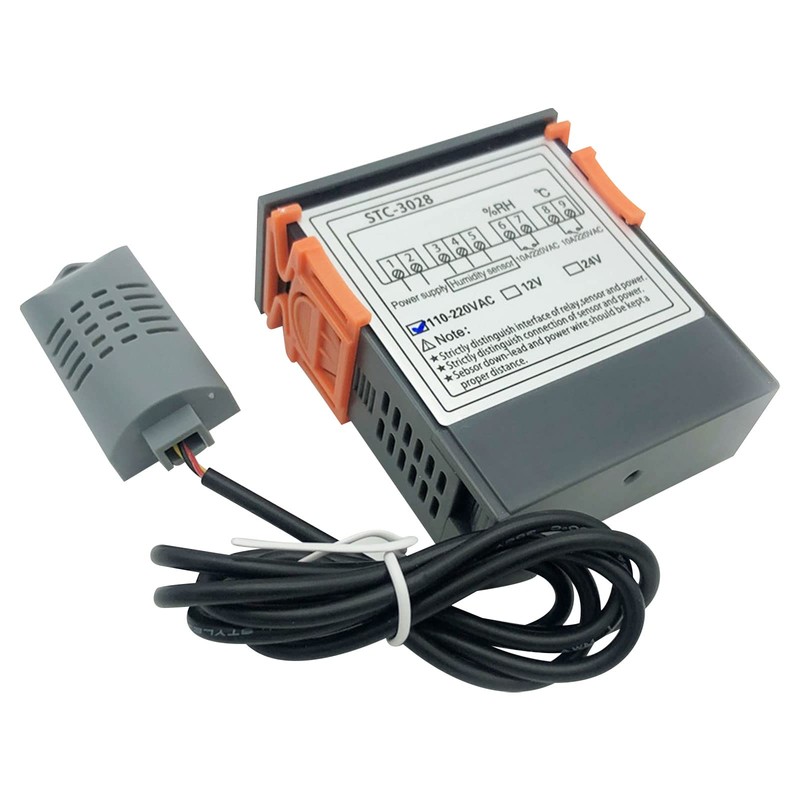 2Pcs All-Purpose Intelligent Digital Display Temperature and Humidity Controller with