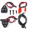 RCHUBAM LED Lights Kit Front & Rear Taillight Headlight for