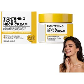 Crema reafirmante y tensora para rostro y cuello, cuidado antiedad, reafirma piel flácida, suaviza las líneas expresión, aumenta la elasticidad, hidratación profunda, no grasa, repara el escote (PCS1)