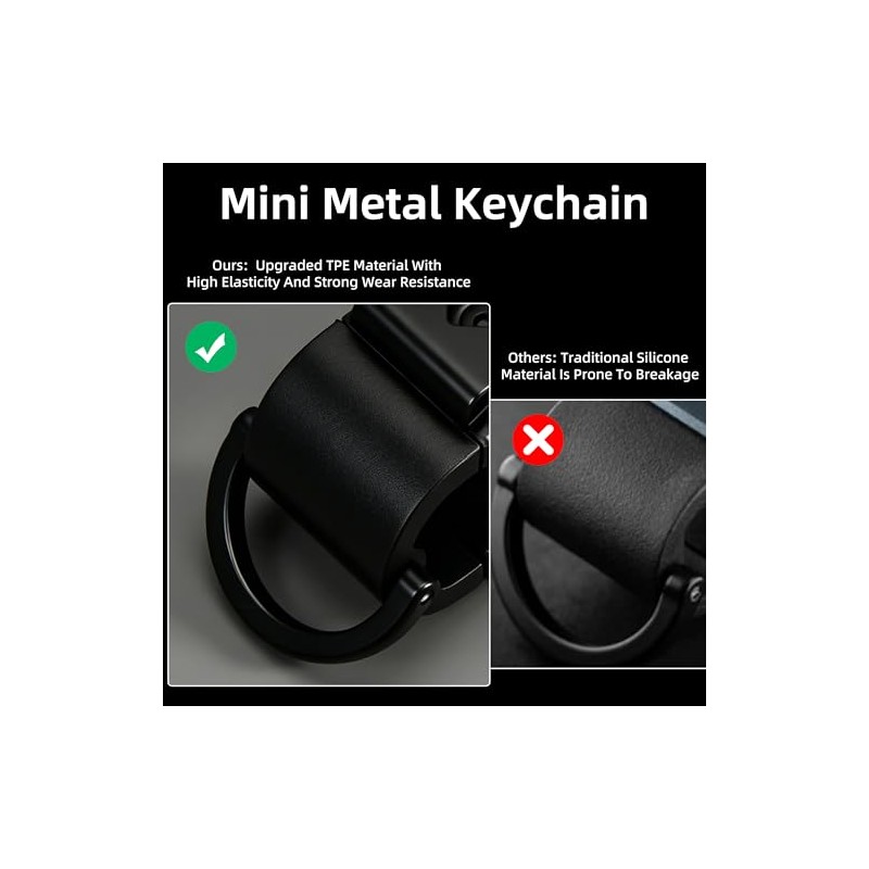 Compact Metal Key Organizer for Men and Women